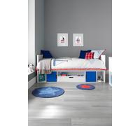 Time4sleep Vancouver Cabin Pink Wooden Storage Bed in Blue | Size: Single Time4sleep Blue Single