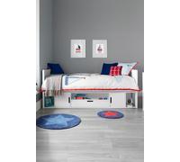 Time4sleep Vancouver Cabin Pink Wooden Storage Bed in White | Size: Single Time4sleep White Single