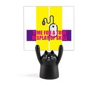 Timeâ€‚Forâ€‚Aâ€‚Trueâ€‚Displayâ€‚Ofâ€‚S Memo Holder Cartoon Black Cat Stand Decoration