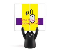 Timeâ€‚Forâ€‚Aâ€‚Trueâ€‚Displayâ€‚Ofâ€‚S Memo Holder Cartoon Black Cat Stand Decoration