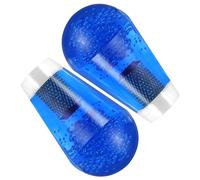 Timebid 2Pcs Crystal Ellipse Joystick Ball Top Handle Rocker | M6 Oval Arcade Game DIY Parts Replacement Blue*2