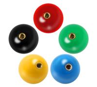 Timebid Joystick ball, top joystick round head, arcade game, DIY parts replacement,5 pack black, red, yellow, green,and blue