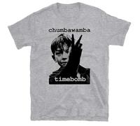Timebomb' T-Shirt Crass Credit to The Nation Negativland Men Round Neck Clothing Grey L
