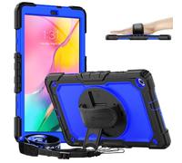 Timecity for Samsung Galaxy Tab A 10.1 Case 2019, Only Fit (SM-T510/ SM-T515/ SM-T517), Drop Proof with Hand Strap Stand Screen Protector Pencil Holder (NOT FIT for 2016 Release) - Dark Blue