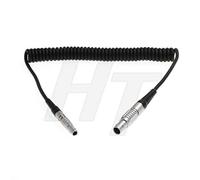 Timecode Sync Cable for Sond Devices Ambient NanoLockit to RED Epic Scarlet Camera DSMC2 5 Pin to 00B 4 Pin (coiled cable)