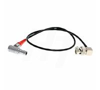 Timecode Sync Cable Right Angle 5 Pin to BNC for Ambient NanoLockit to CANON C300/C500, Sony F55, Amira Camera 1m