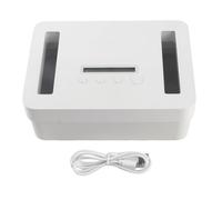Timed Lock Box Metal LED Display 365 Days Self Control Time Lock Container with Child Lock for Phones Snacks, USB - C or Battery Powered, Durable Steel Construction with ABS Top (Small)