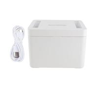Timed Lock Box Metal LED Display 365 Days Self Control Time Lock Container with Child Lock for Phones Snacks, USB - C or Battery Powered, Durable Steel Construction with ABS Top (Medium)
