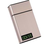 Timed Lock Box - Time Locking Small Container with 999 Hours LCD Display - Portable Locking Box with Timer Lock for Storage - Break Bad Habits - Credit card, Cash, Key,Medication(Golden)