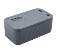 Timed Lockable Storage Box Small Safe Timed Medicine Storage Box Phone Lock Case Fridge Snack Locking Container Unplug from Phones,Video Games,Social Media,Snacks&Cravings (gray)