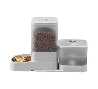 Timed Pet Feeder - Automatic Cat Food Water Dispenser | Stainless Steel Bowl, Storage Container for Small Medium Dogs, Smart Feeding Station, Animal Supplies for Daily Healthy Diet