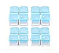 Timed Pill Box with Alert Alarm, Portable Medication Planner Organizer Clear Divided Storage Space, Convenient for Daily Vitamin and Pill Management (4Pcs)
