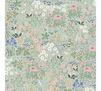 Timeet 44x1000cm Self Adhesive Wallpaper Grey Green Floral Leaf Peel and Stick Wallpaper Sticky Back Vinyl Film Contact Paper Waterproof for Bedroom Living Room Kitchen Wall Shelf Cabinet