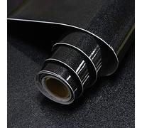 Timeet 60cmx5m Black Sticky Back Plastic Paper Kitchen Worktop Covering Glitter Effect Self Adhesive Wallpaper Vinyl Film Roll Sticky Wallpaper Furniture Stickers for Kitchen Counter Top Cabinets