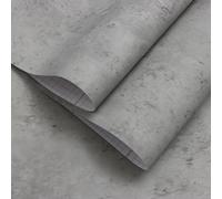 Timeet Concrete Effect Self Adhesive Wallpaper Grey 40x500cm Peel and Stick Contact Paper Beton Effect Sticky Back Vinyl Wall Covering Texture Cement Effect Film Decorative for Wall Furniture