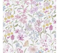 Timeet Peel and Stick Wallpaper Pink Floral Self Adhesive Wallpaper 44x300cm Botanical Vinyl Warp Colorful Waterproof Contact Paper for Bedroom Living Room Kitchen Wall Shelf Furniture Removable White