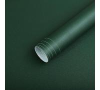 Timeet Self Adhesive Wallpaper Green Matte Blackish Green Contact Paper 40x1000cm Peel and Stick Wallpaper Waterproof Sticky Back Plastic Paper Vinyl Film for Living Room Wall Cabinets