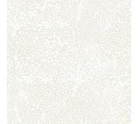 Timeet Self Adhesive Wallpaper White Beige Floral 44CMx10M Waterproof Peel and Stick Wallpaper Flower Leaf Contact Paper Thicken Sticky Back Plastic Removable Vinyl Wrap for Kitchen Wall Cabinet