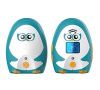 TimeFlys Audio Baby Monitor Mustang OL Portable Intercom Long Range up to 300M Temperature Monitoring Lullabies Vibration LCD Display 2 Cables, 2 Sets of Rechargeable Batteries