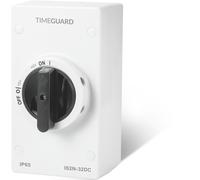 Timeguard IS2N-32DC Weathersafe DC Rotary Isolator Switch 2 pole 32v