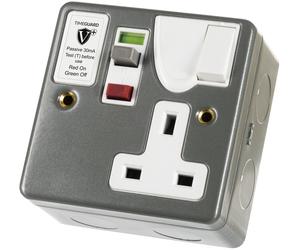 Timeguard RCD04MPVN RCD Single Gang Metal SS Passive