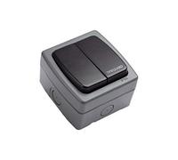 Timeguard Tgvl02 Weathersafe Ip66 Twin Gang Switch - 10A Sp For Outdoor Use