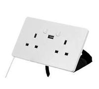 Timeguard WFTWSUSB Wi-Fi 2 Gang Smart Wall Plug Socket & USB Ports Alexa