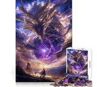 Timelapse Dragon Jigsaw Puzzles for Adults 1000 Pieces Pure Logic Toy Stress Free Sharp Cut Santa Wish Item 50x75cm