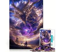 Timelapse Dragon Jigsaw Puzzles for Adults 1000 Pieces Pure Logic Toy Stress Free Sharp Cut Santa Wish Item 50x75cm