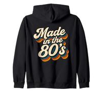 Timeless 80s Retro Vintage Groovy Typography Throwback Zip Hoodie