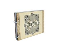 Timeless Art-Deco Scrapbook with Elegant Wooden Cover (scrap-kf24-art-decoef)