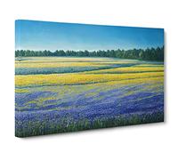Timeless Bluebell Field Canvas Wall Art Print 30x20 Inch