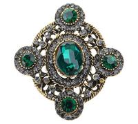 Timeless Bowknot Heart Brooch With Crystals Accent Corsage Pin For Jackets Evening Wear Party Jewelry Lightweight Vintage Badge