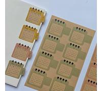 Timeless Calendar Stickers - Perpetual Reusable Planner Tabs | Write-Your-Own-Date Monthly Labels for Journals, Planners & DIY Projects (Smile)