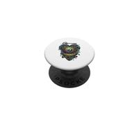 Timeless Curse Steampunk Werewolf Heart Clockwork Key PopSockets Adhesive PopGrip