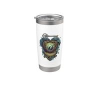 Timeless Curse Steampunk Werewolf Heart Clockwork Key Stainless Steel Insulated Tumbler