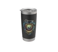 Timeless Curse Steampunk Werewolf Heart Clockwork Key Stainless Steel Insulated Tumbler