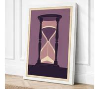 Timeless Hourglass Minimalist Canvas Wall Art Print 24x16 Inch (61 x 41 cm)