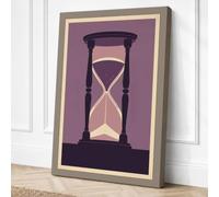 Timeless Hourglass Minimalist Canvas Wall Art Print 24x16 Inch (61 x 41 cm)