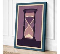 Timeless Hourglass Minimalist Canvas Wall Art Print 24x16 Inch (61 x 41 cm)