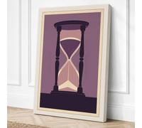 Timeless Hourglass Minimalist Canvas Wall Art Print 30x20 Inch (76 x 51 cm)