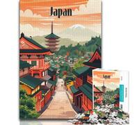 Timeless Japan Streets Jigsaw Puzzles 1000 Pieces for Adults Teens,Help The Brain Exercise Addictive Toys to Cultivate Patience Great Gift 38x52cm