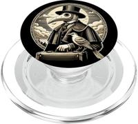 Timeless Plague Doctor With Crow Gothic Scene PopSockets PopGrip for MagSafe