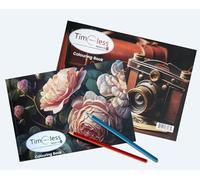 Timeless Presents Premium Adult Colouring Book (only) Activity/Gift for Dementia, Accredited by DSDC, University of Stirling, Dementia Activity, Care Home Activities