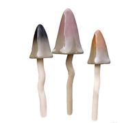 Timeless Toadstools, Set of 3 - Sandy Beach Colours