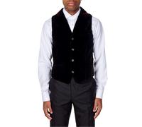 Timeless Velvet Collar Waistcoat Elegant Occasions XPOSED Black 46R