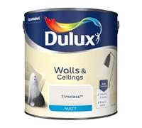 Timeless Walls & Ceilings Matt Emulsion Paint 2.5L - Smooth Creamy Finish, Quick Dry, Low VOC, Easy Application for Interior Walls & Ceilings