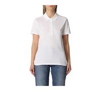 Lacoste Stretch Cotton Piqué Short Sleeve Polo White 36 Woman