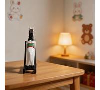 Timeless Wooden Rocking Horse Decor Item with Retro Visual Language and Thoughtful Artisan Execution (White)