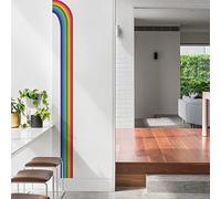 Timelesslong Rainbow Wall Stickers for Living Room Girls Boys Nursery Bedroom, Vinyl Colorful Wall Decals Removable Wall Murals Peel and Stick Wall Decor Art Wallpaper for Adult Room Office